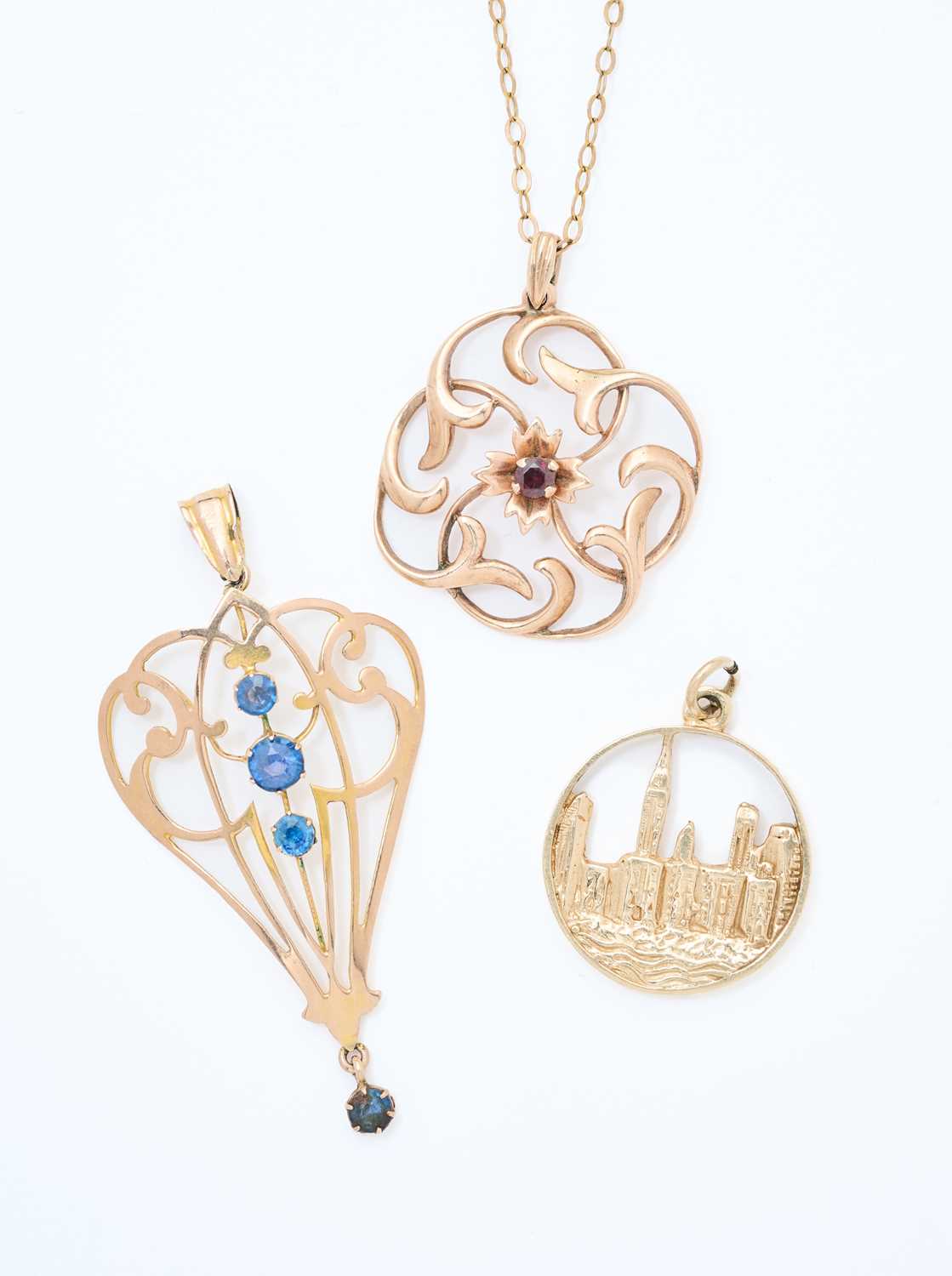Lot 364 - THREE PENDANTS