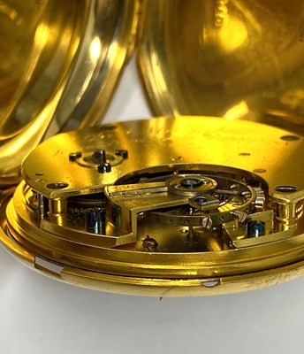 Lot 504 - VICTORIAN GOLD HUNTING CASED POCKET WATCH, JAMES MCCABE, LONDON, CIRCA 1855