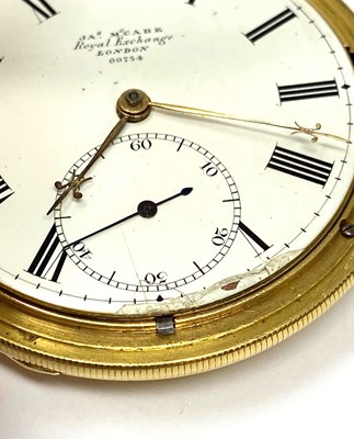 Lot 504 - VICTORIAN GOLD HUNTING CASED POCKET WATCH, JAMES MCCABE, LONDON, CIRCA 1855