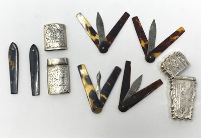 Lot 164 - TWO VICTORIAN SILVER LANCET CASES, BOTH BIRMINGHAM, 1842 / 47