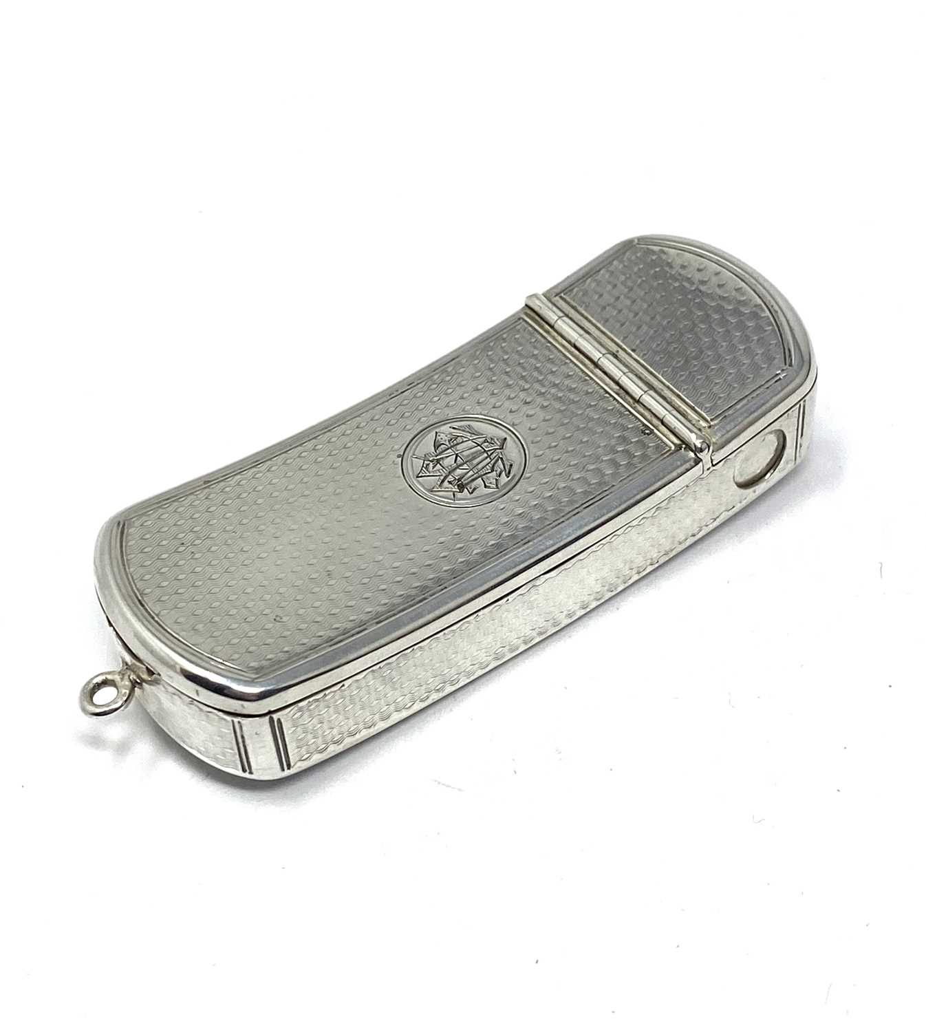 Lot 27 - A VICTORIAN SILVER COMBINATION VESTA CHEROOT CUTTER CASE, RICHARD HARRIS, LONDON, 1855
