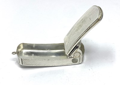 Lot 27 - A VICTORIAN SILVER COMBINATION VESTA CHEROOT CUTTER CASE, RICHARD HARRIS, LONDON, 1855