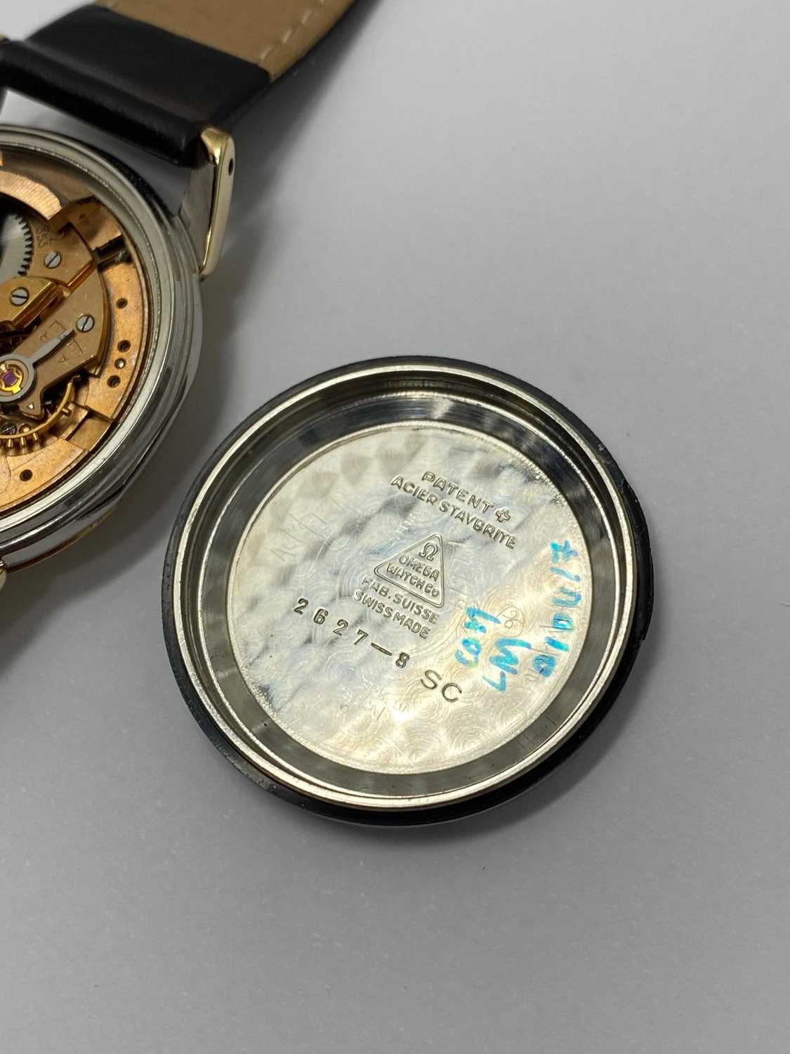 Lot 523 - OMEGA, CALENDAR SEAMASTER, REF.2627 - 8: GOLD CAPPED STAINLESS STEEL GENTLEMAN'S WRISTWATCH, CIRCA 1952