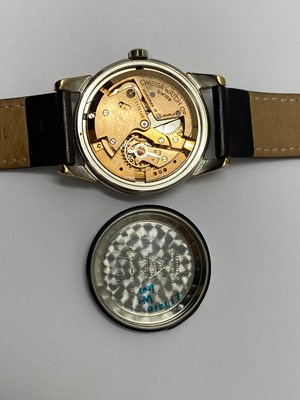 Lot 523 - OMEGA, CALENDAR SEAMASTER, REF.2627 - 8: GOLD CAPPED STAINLESS STEEL GENTLEMAN'S WRISTWATCH, CIRCA 1952