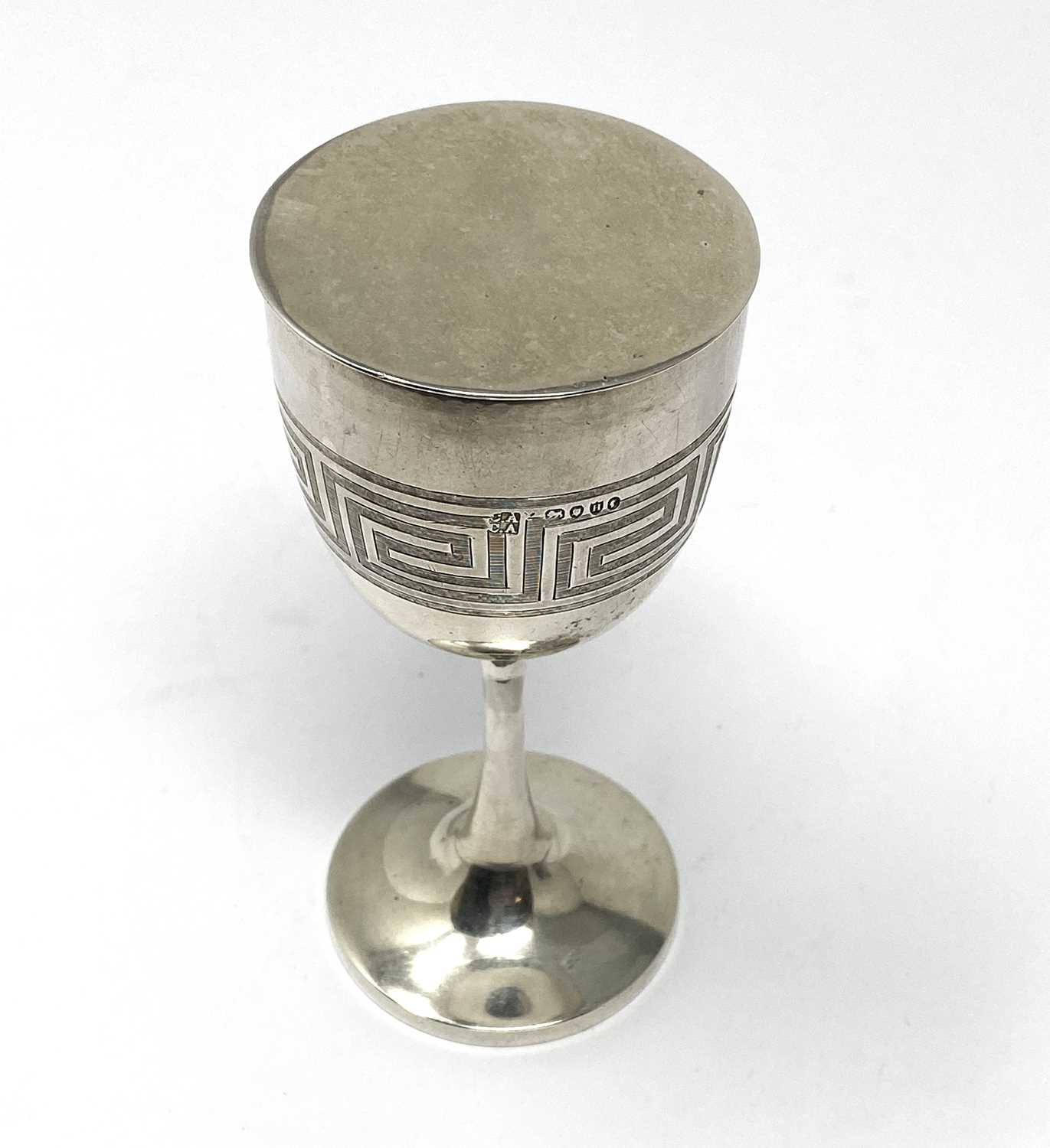 Lot 140 - A VICTORIAN SILVER GOBLET WITH CONDIMENT CONTAINER, CHARLES ASPREY & SONS, LONDON, 1883