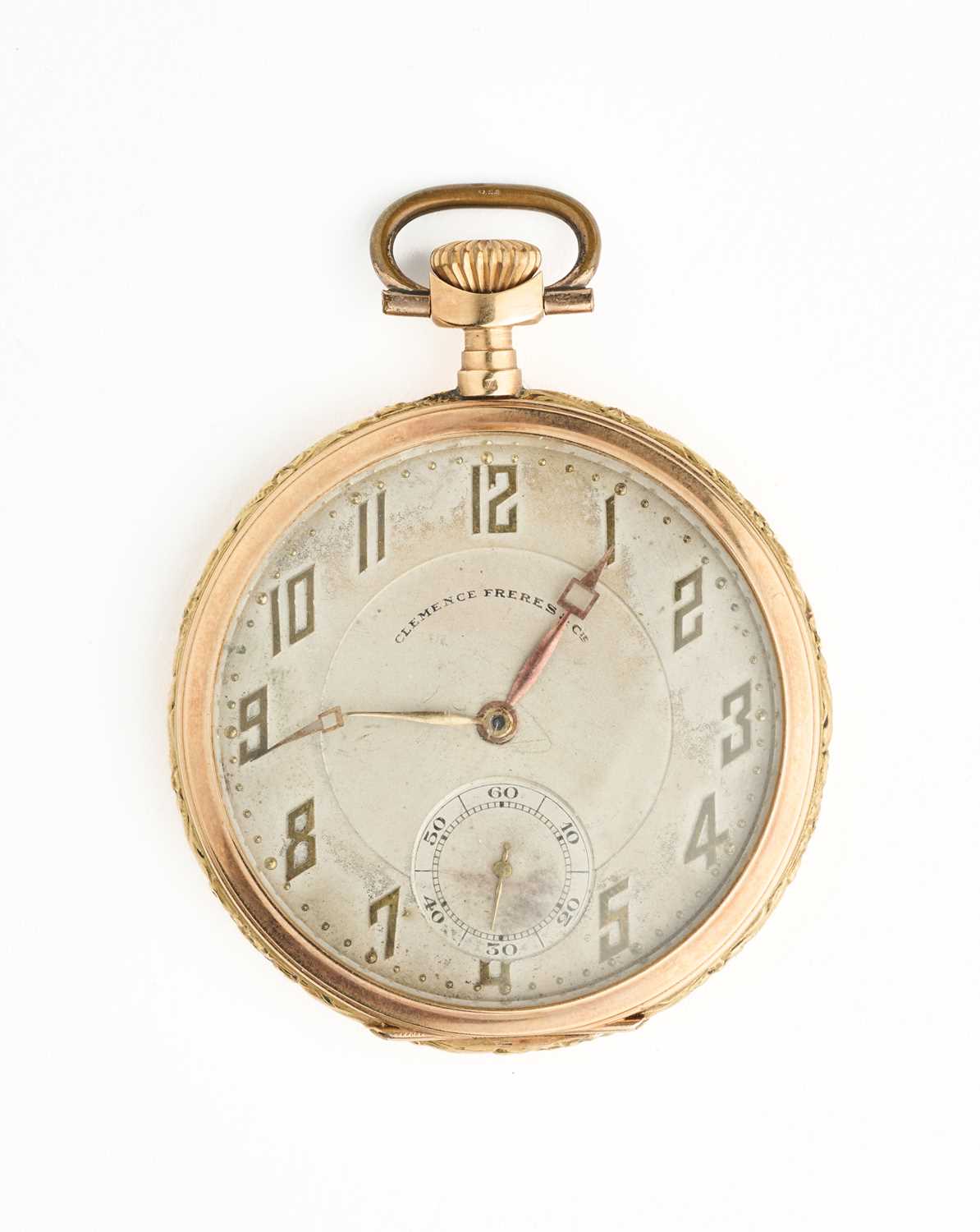 Lot 303 - CLEMENCE FRERES ET CIE: A SWISS GOLD POCKET WATCH, CIRCA 1930