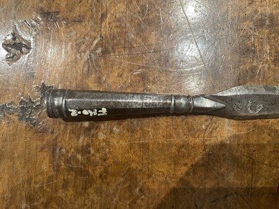 Lot 638 - A NORTH INDIAN SPEAR, 18TH CENTURY, PROBABLY BIKANER AND ANOTHER