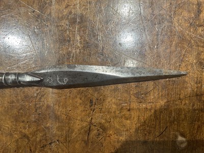 Lot 638 - A NORTH INDIAN SPEAR, 18TH CENTURY, PROBABLY BIKANER AND ANOTHER