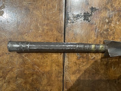 Lot 638 - A NORTH INDIAN SPEAR, 18TH CENTURY, PROBABLY BIKANER AND ANOTHER