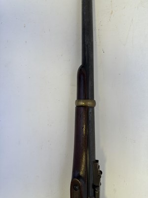 Lot 319 - AN AMERICAN .54 (28 BORE) PERCUSSION MERRILL PATENT BREECH-LOADING CARBINE OF SECOND TYPE