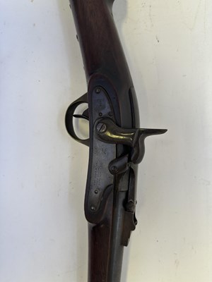 Lot 319 - AN AMERICAN .54 (28 BORE) PERCUSSION MERRILL PATENT BREECH-LOADING CARBINE OF SECOND TYPE