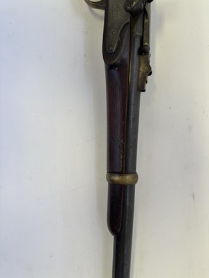 Lot 319 - AN AMERICAN .54 (28 BORE) PERCUSSION MERRILL PATENT BREECH-LOADING CARBINE OF SECOND TYPE