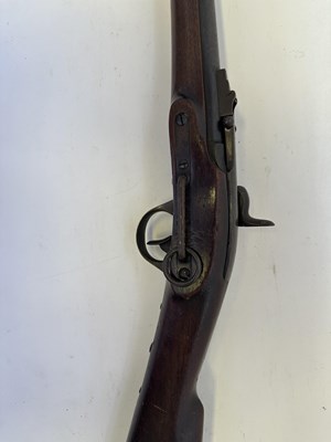 Lot 319 - AN AMERICAN .54 (28 BORE) PERCUSSION MERRILL PATENT BREECH-LOADING CARBINE OF SECOND TYPE