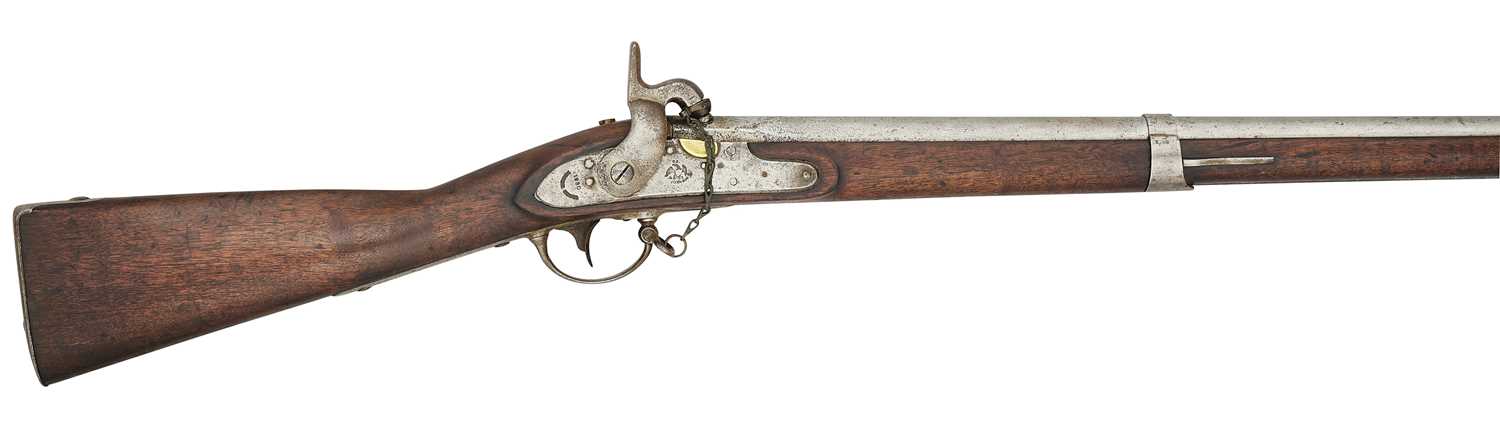 Lot 312 - AN AMERICAN 14 BORE PERCUSSION CONTRACT (TYPE III) MILITARY MUSKET