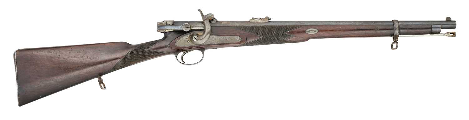 Lot 325 - A 30 BORE (.550) PERCUSSION TERRY'S PATENT 2ND PATTERN BREECH-LOADING CARBINE