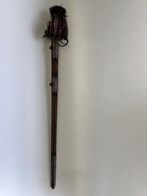 Lot 200 - A REGIMENTAL SCOTTISH BASKET-HILTED BROADSWORD, BY COLLINS