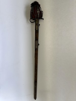 Lot 200 - A REGIMENTAL SCOTTISH BASKET-HILTED BROADSWORD, BY COLLINS
