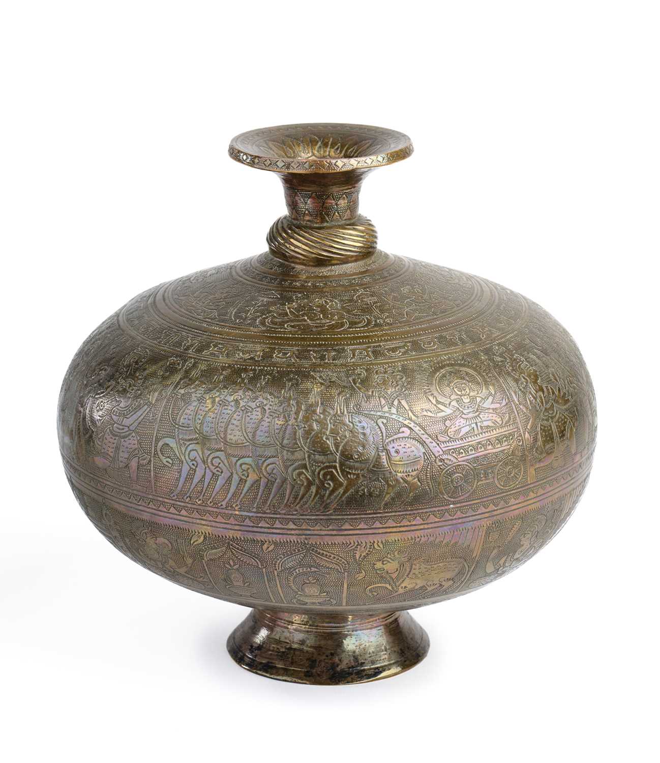 Lot 49 - A WATER VESSEL (CAMBU), PROBABLY VARANASI, INDIA, CIRCA 1900