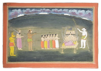 Lot 135 - A SCENE FROM THE RAMAYANA