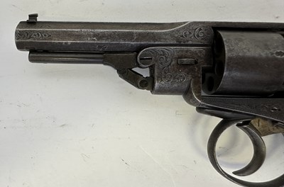 Lot 428 - A RARE CASED PRYCE & CASHMORE (DAW) PATENT PERCUSSION DOUBLE-ACTION SIX-SHOT REVOLVER