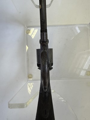 Lot 428 - A RARE CASED PRYCE & CASHMORE (DAW) PATENT PERCUSSION DOUBLE-ACTION SIX-SHOT REVOLVER