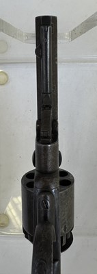 Lot 428 - A RARE CASED PRYCE & CASHMORE (DAW) PATENT PERCUSSION DOUBLE-ACTION SIX-SHOT REVOLVER