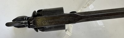 Lot 428 - A RARE CASED PRYCE & CASHMORE (DAW) PATENT PERCUSSION DOUBLE-ACTION SIX-SHOT REVOLVER