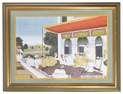 Lot 136 - DURBAR OF THE NAWAB OF OUDH