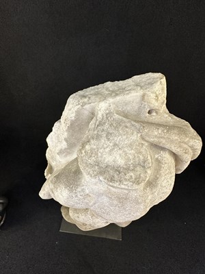 Lot 80 - A ROMAN MARBLE RELIEF FRAGMENT DEPICTING A DANCING SATYR, 2ND/3RD CENTURY A.D.