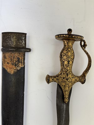 Lot 14 - AN INDIAN TULWAR, THE HILT 18TH CENTURY