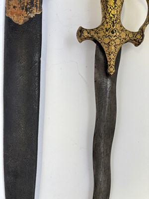Lot 14 - AN INDIAN TULWAR, THE HILT 18TH CENTURY