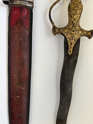 Lot 14 - AN INDIAN TULWAR, THE HILT 18TH CENTURY