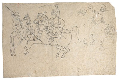 Lot 143 - A FOLIO OF PREPARATORY SKETCHES