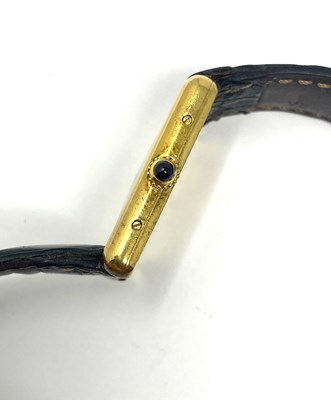 Lot 535 - CARTIER (MUST DE): TANK VERMEIL, REF.590005: MID SIZE SILVER-GILT WRISTWATCH, SWISS, CIRCA 1990