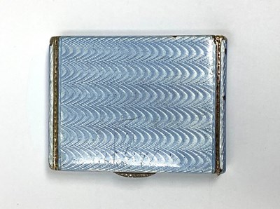 Lot 286 - FABERGE: A SILVER-GILT AND ENAMEL MATCH BOX (VESTA CASE), WORKMASTER HENDRIK WIGSTROM, ST PETERSBURG, CIRCA 1912