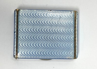 Lot 286 - FABERGE: A SILVER-GILT AND ENAMEL MATCH BOX (VESTA CASE), WORKMASTER HENDRIK WIGSTROM, ST PETERSBURG, CIRCA 1912