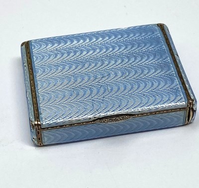 Lot 286 - FABERGE: A SILVER-GILT AND ENAMEL MATCH BOX (VESTA CASE), WORKMASTER HENDRIK WIGSTROM, ST PETERSBURG, CIRCA 1912