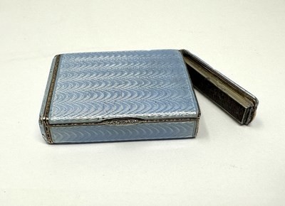 Lot 286 - FABERGE: A SILVER-GILT AND ENAMEL MATCH BOX (VESTA CASE), WORKMASTER HENDRIK WIGSTROM, ST PETERSBURG, CIRCA 1912