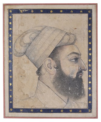 Lot 148 - â€¡A MUGHAL DRAWING OF A NOBLEMAN