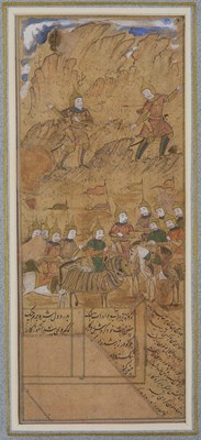 Lot 152 - TWO PERSIAN PAINTINGS