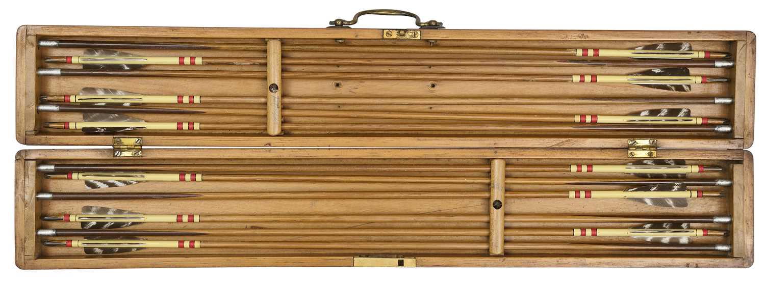 Lot 43 - THE CASED ARROW SET OF LADY WINGATE-SAUL, EARLY 20TH CENTURY