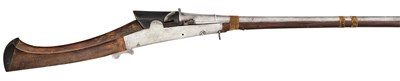 Lot 578 - AN 18 BORE INDIAN MATCHLOCK GUN, 18TH/19TH CENTURY