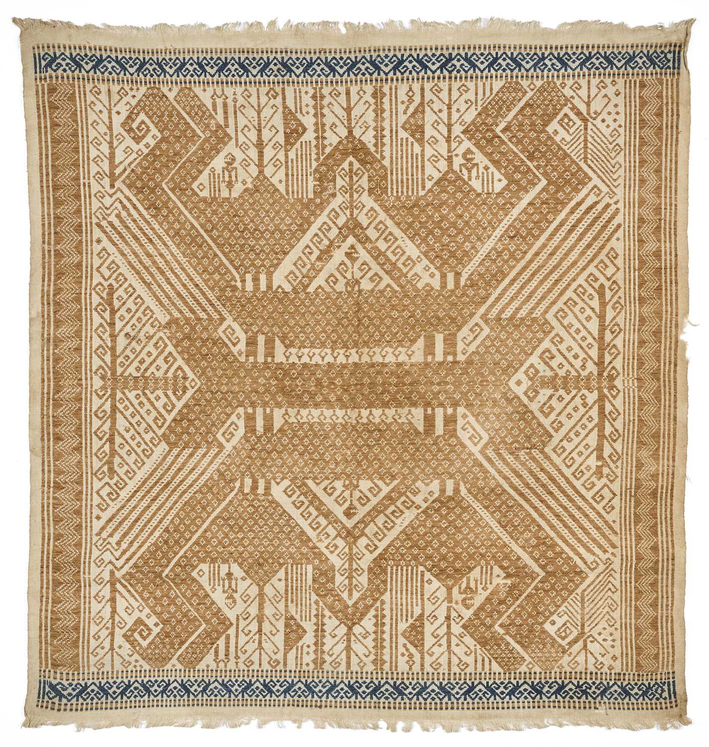 Lot 271 - A CEREMONIAL CLOTH (TAMPAN), LAMPUNG, SUMATRA, INDONESIA, 19TH CENTURY