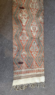 Lot 291 - AN IBAN CEREMONIAL CLOTH, BORNEO, CIRCA 1900