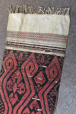 Lot 291 - AN IBAN CEREMONIAL CLOTH, BORNEO, CIRCA 1900