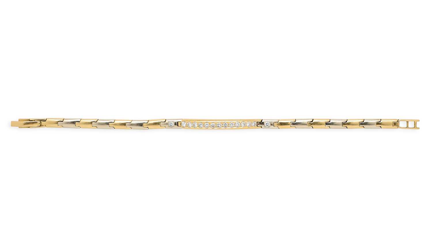 Lot 377 - DIAMOND BRACELET