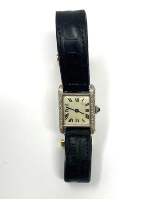 Lot 548 - MCCABE MCCARTY: LADY'S DIAMOND COCKTAIL WATCH, CIRCA 1985