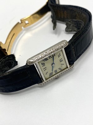 Lot 548 - MCCABE MCCARTY: LADY'S DIAMOND COCKTAIL WATCH, CIRCA 1985