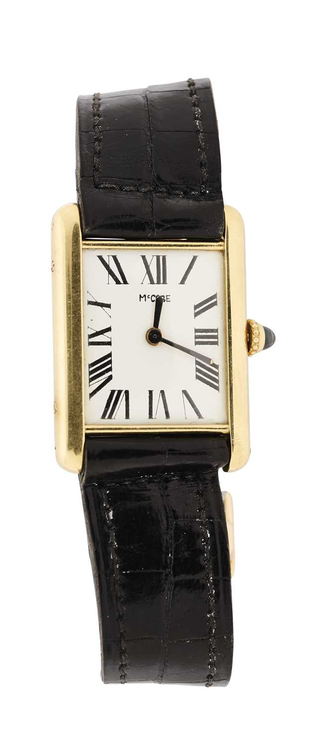 Lot 536 - MCCABE MCCARTY: GOLD WRISTWATCH, CIRCA 1985
