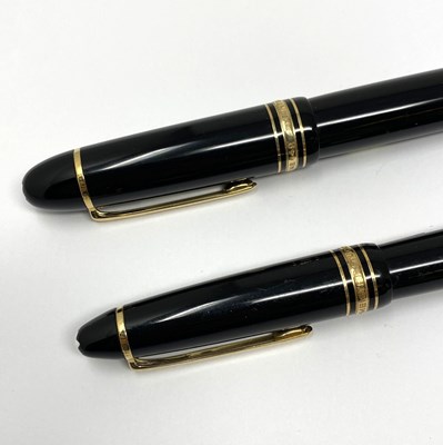 Lot 294 - TWO MONT BLANC MEISTERSTÜCK FOUNTAIN PENS, MODELS 149 AND 146, HAMBURG, CIRCA 1990